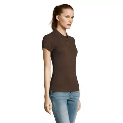 Koszulka polo damska piqué 170 g/m² Sol's PASSION - Chocolate (S11338-CH)