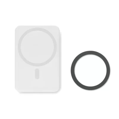 Powerbank magnetyczny 5000 mAh 15W DOUBLETIC - Bialy (MO6874-06)