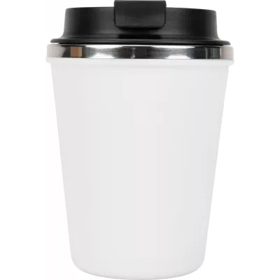 Kubek termiczny 350 ml z powłoką z recyklingu METODY - biały (8496206)