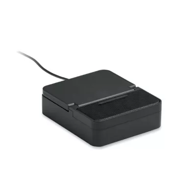 Głośnik z ładowarką indukcyjną 15W CHARGEBEAT - Czarny (MO3189-03)