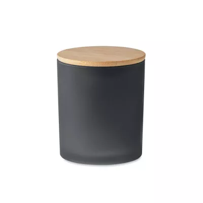 Świeca zapachowa w matowym szkle 120 g KEOPS SMALL - Czarny (MO6612-03)