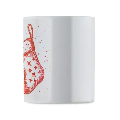 Kubek ceramiczny świąteczny 300 ml FESTIMUG - Czerwony (CX1571-05)