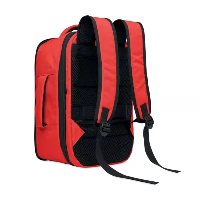 Plecak kabinowy z RPET na laptop 15" FLYSAFE - Czerwony (MO2840-05)