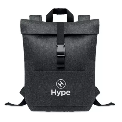 Plecak z filcu RPET z przegrodą na laptop INDICO PACK - Kamienny Szary (MO6456-15)
