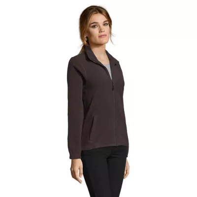 Polar damski rozpinany 300 g/m² Sol's NORTH WOMEN - Dark Chocolate (S54500-DC)