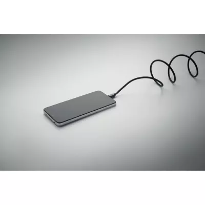 Kabel magnetyczny pleciony USB-C 60W z RPET BRAID - Czarny (MO2778-03)
