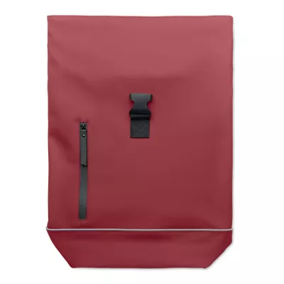 Plecak na laptop 15" z PU z odblaskiem LAPTOSA - Burgund (MO2581-02)