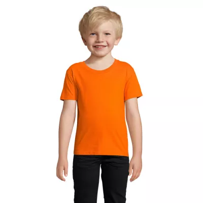 Koszulka dziecięca organiczna Sol's PIONEER KIDS - Pomaranczowy (S03578-OR)