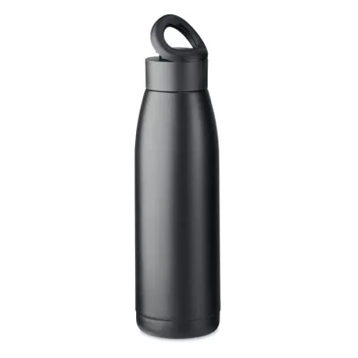 Butelka dwuścienna stalowa 400 ml CALEFRIO - Czarny (MO2331-03)