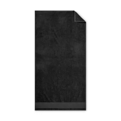 Ręcznik kąpielowy 380 g/m² 70x140 cm ISLAND 70 - Czarny (MO2766-03)