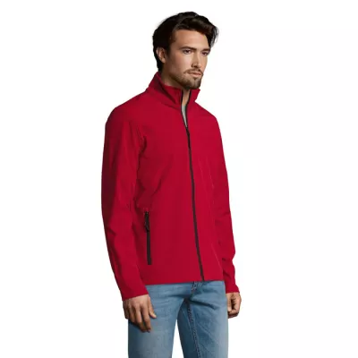 Kurtka softshell męska 2-warstwowa Sol's RACE - Pepper Red (S01195-PE)