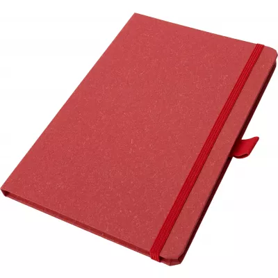 Notatnik A5 w kropki z papieru z recyklingu AGNESE - czerwony (2179905)