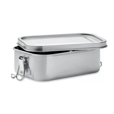 Lunchbox stalowy z klamrami 750 ml CHAN LUNCHBOX - Srebrny Mat (MO9938-16)