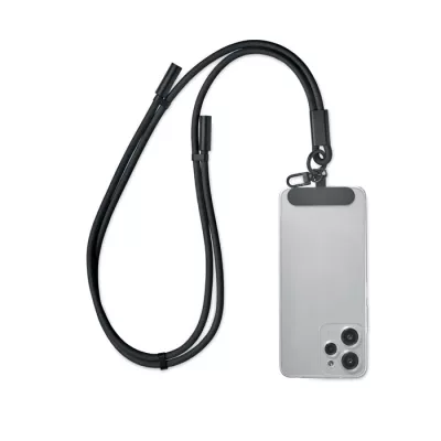 Smycz do telefonu z kablem 60W USB-C COCHARGE - Czarny (MO2618-03)