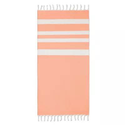Ręcznik hammam z recyklingu 75x150 cm 140 g/m² AGOURA - Pomaranczowy (MO6554-10)