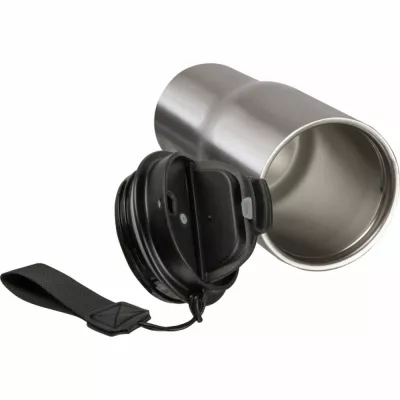 Kubek termiczny 550 ml ze stali z recyklingu DANA - szary (8523907)