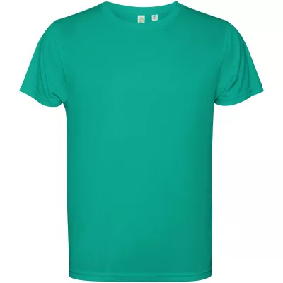 Estoril short sleeve kids t-shirt - Zielony jadeitowy (K0430-JADE)