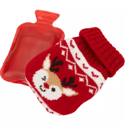 Ogrzewacz w świątecznym pokrowcu ROMEO - czerwony (7436305)