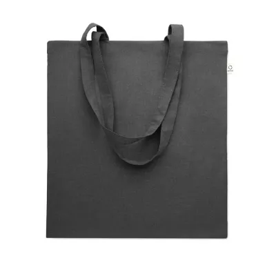 Torba z bawełny z recyklingu 140 g/m² VIVEKA COLOUR - Czarny (MO2302-03)