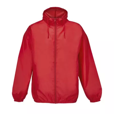 Wiatrówka unisex wodoodporna z kapturem Sol's SHIELD - Czerwony (S04758-RD)