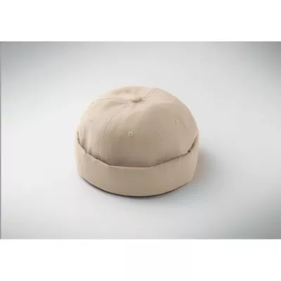 Czapka docker ze szczotkowanej bawełny 260 g/m² DOCK - Bezowy (MO2923-13)