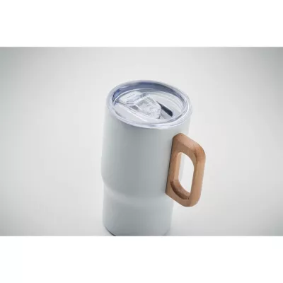 Kubek termiczny ze stali z recyklingu 350 ml TUMBOO - Bialy (MO2499-06)