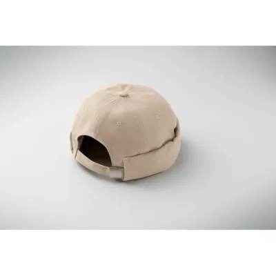 Czapka docker ze szczotkowanej bawełny 260 g/m² DOCK - Bezowy (MO2923-13)