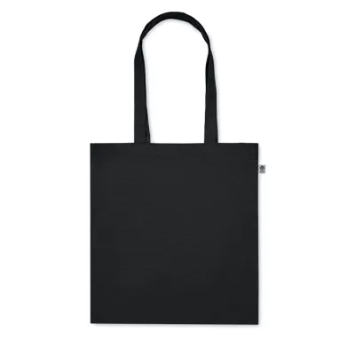 Torba z bawełny organicznej 220 g/m² BENTE COLOUR - Czarny (MO2197-03)