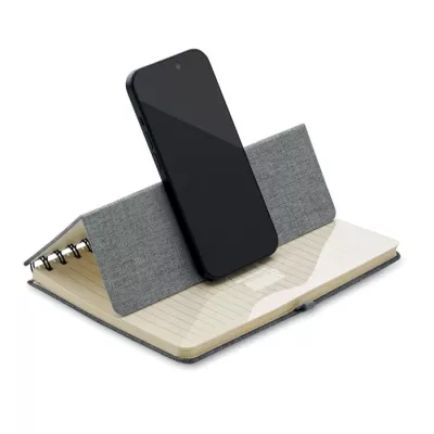 Notes A5 z podstawką 80 kartek w linię STRATA - Szary (MO2522-07)
