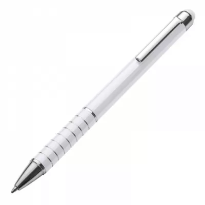Długopis metalowy touch pen LUEBO - biały (041806)