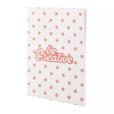 CreaNote A6 Seed niestandardowy notatnik z papieru nasiennego - biały (AP716880)