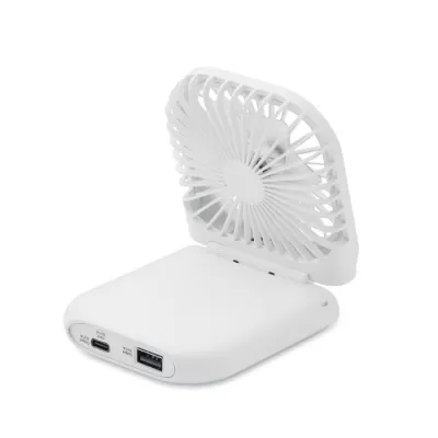 Wentylator składany z powerbankiem 3000 mAh STANDFAN - Bialy (MO2123-06)
