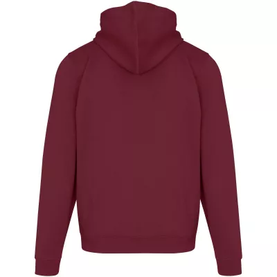 Jasper bluza unisex z kapturem z materiału organicznego pochodzącego z recyklingu z certyfikatem OCS, o gramaturze 280 g/m² - Głęboki bordowy (39666-DPBURGUN)