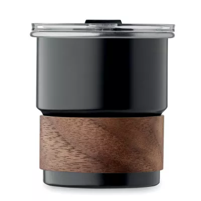 Kubek stalowy ze słomką 260 ml MATE - Czarny (MO2423-03)