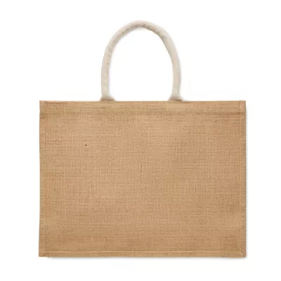 Torba z juty i płótna z kieszenią 280 g/m² BAGA - Bezowy (MO2858-13)