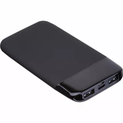 Power bank z podświetlanym logo 8000 mAh FLOYD - czarny (3543603)