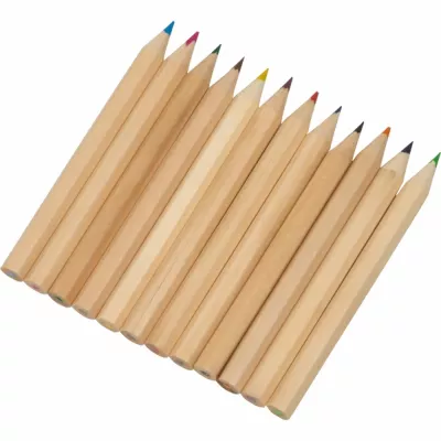 Kredki drewniane 12 kolorów ASHTON - wielokolorowy (14459mc)