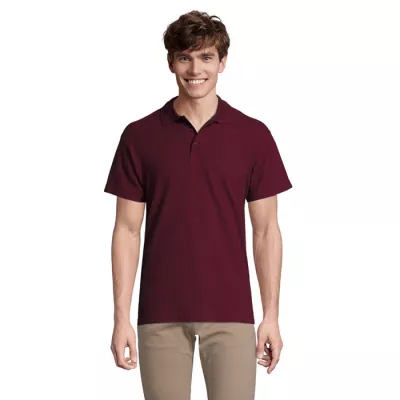 Koszulka polo męska piqué 210 g/m² Sol's SPRING II - Burgundy (S11362-BG)