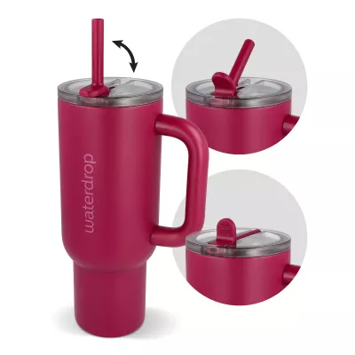 Kubek termiczny Waterdrop Explorer 1,1 l - ciemnoróżowy (LT47003-N0078)