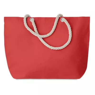 Torba plażowa bawełniana 220 g/m² MENORCA - Czerwony (MO9813-05)