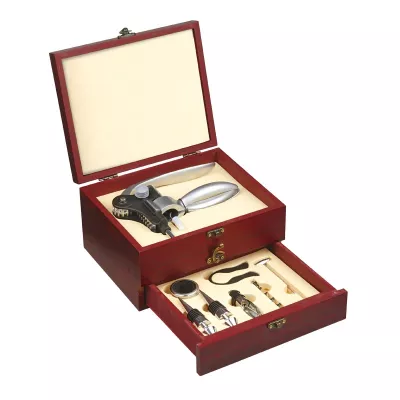 Zestaw do wina Double Decker - brązowy (R22551.O)