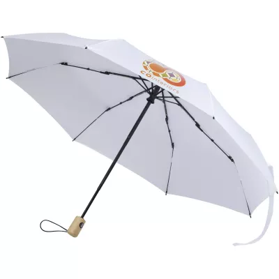 Renee – składany parasol 23 cale wyposażony w funkcję automatycznego otwierania i zamykania - Biały (13015901)