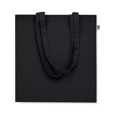 Torba z bawełny organicznej 220 g/m² BENTE COLOUR - Czarny (MO2197-03)