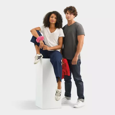 Koszulka damska V-neck Sol's REGENT V WOMEN - Off-White (S04766-WW)