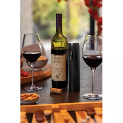Elektryczny korkociąg do wina na USB Vino - black (P911.4201)