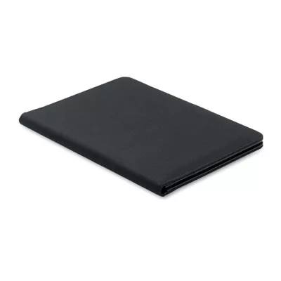 Teczka A5 z RPET 300D z notatnikiem FOLIO - Czarny (MO2569-03)