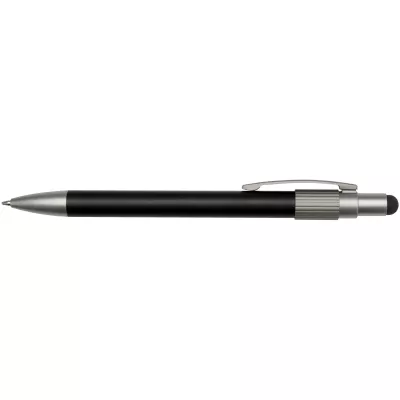 Rill długopis z certyfikatem RCS z recyklingu z rysikiem i fidget spinnerem (czarny tusz) - Czarny (10644790)