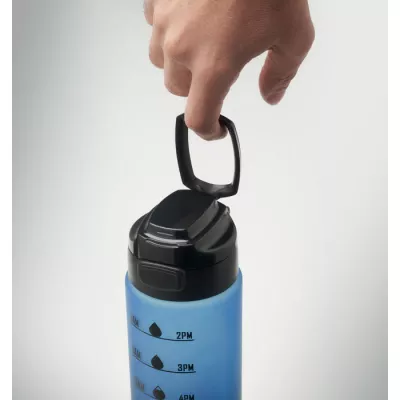 Butelka sportowa z RPET 1000 ml LEVEL - Niebieski (MO2409-04)