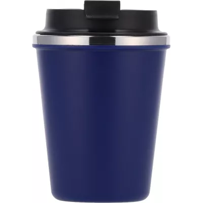 Kubek termiczny 350 ml z powłoką z recyklingu METODY - granatowy (8496244)