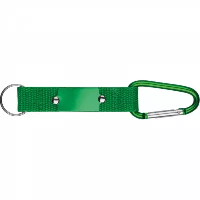 Brelok z karabińczykiem PHYLLIS - zielony (9116809)